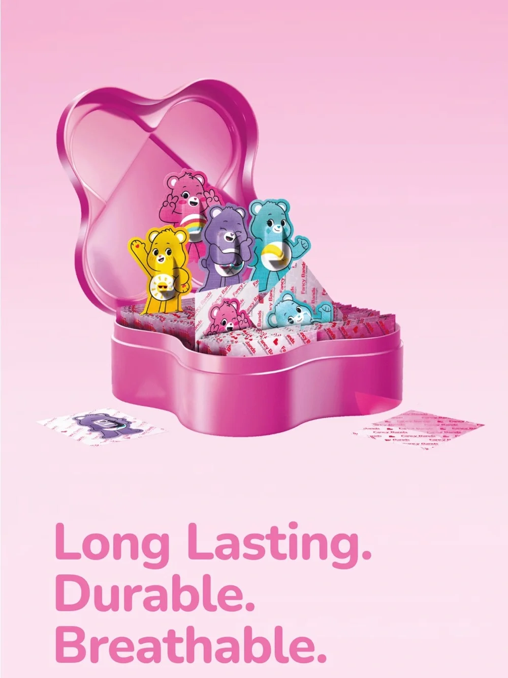 Care Bears 50 Shaped Bandages Assorted